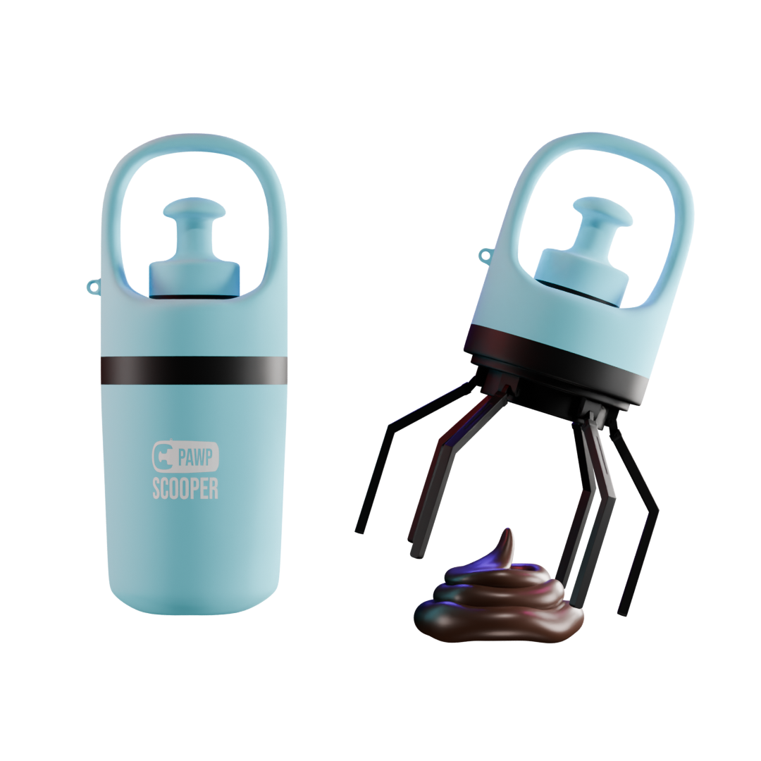 Pawp Scooper: Portable Dog Poop Scooper (Blue)
