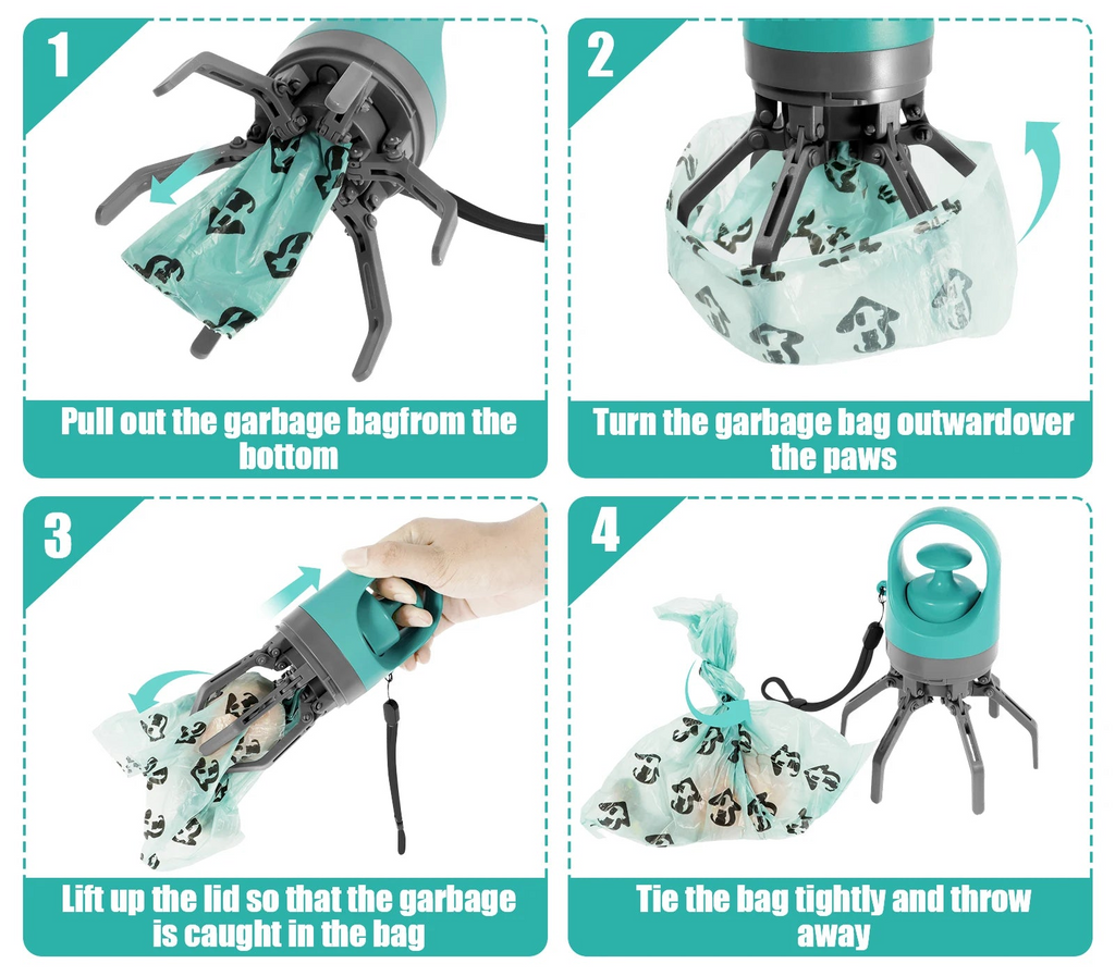 Pawp Scooper: Portable Dog Poop Scooper (Blue)